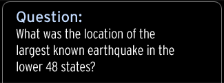 Largest Earthquake