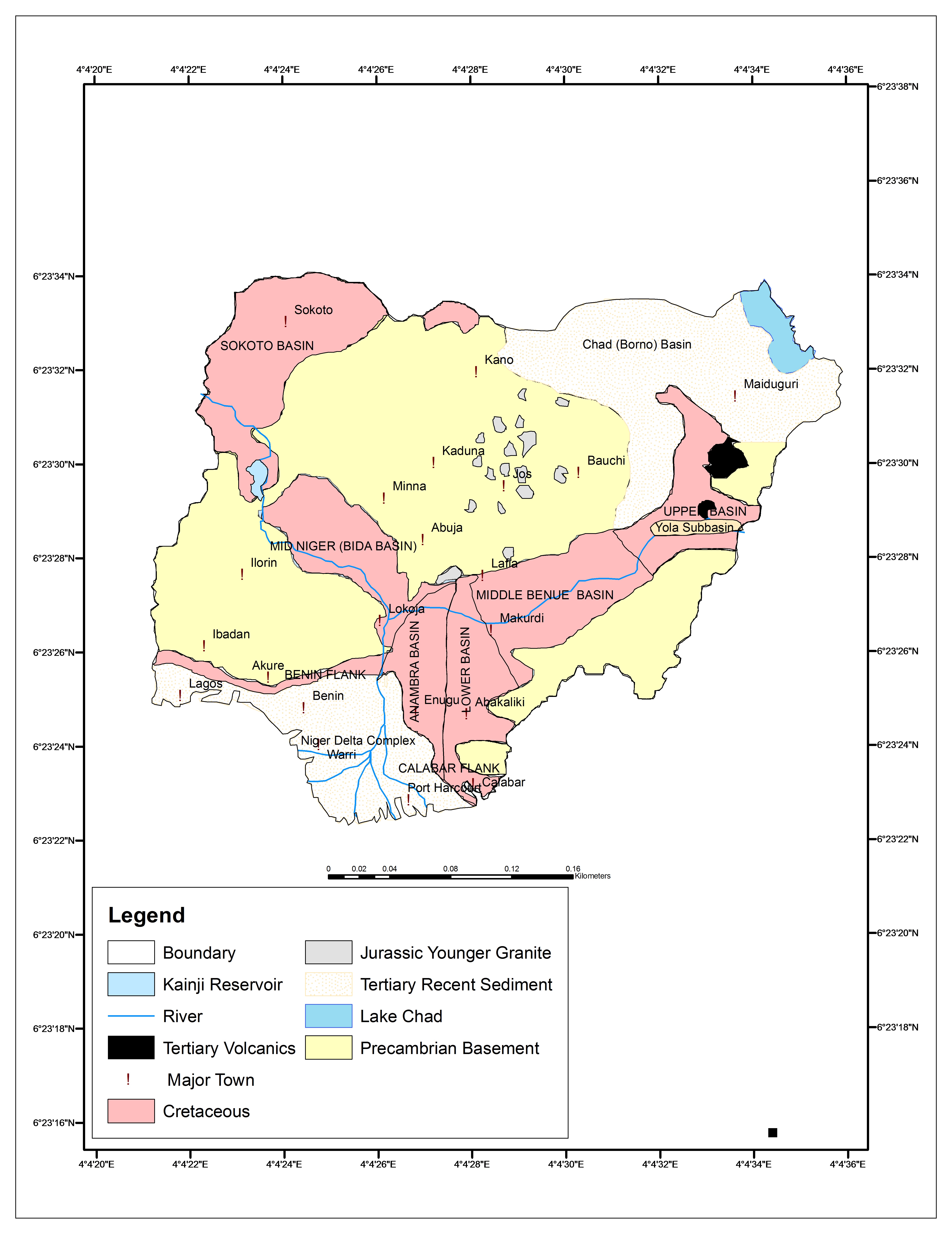 Figure 4 - Nigeria Geological Map