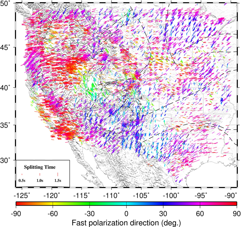 A snapshot of the Missouri  S&T western and central United States  shear-wave splitting database