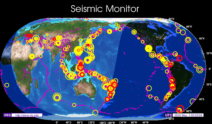 IRIS Seismic Monitor image