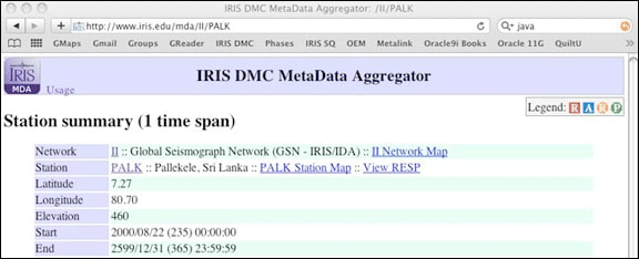Screenshot of the MDA online tool
