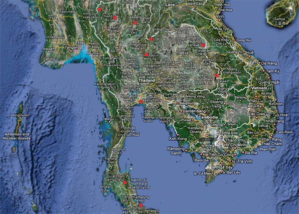 Thai Seismic Monitoring Network Map