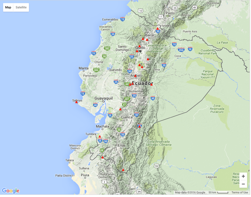 Ecuadorian Station Map