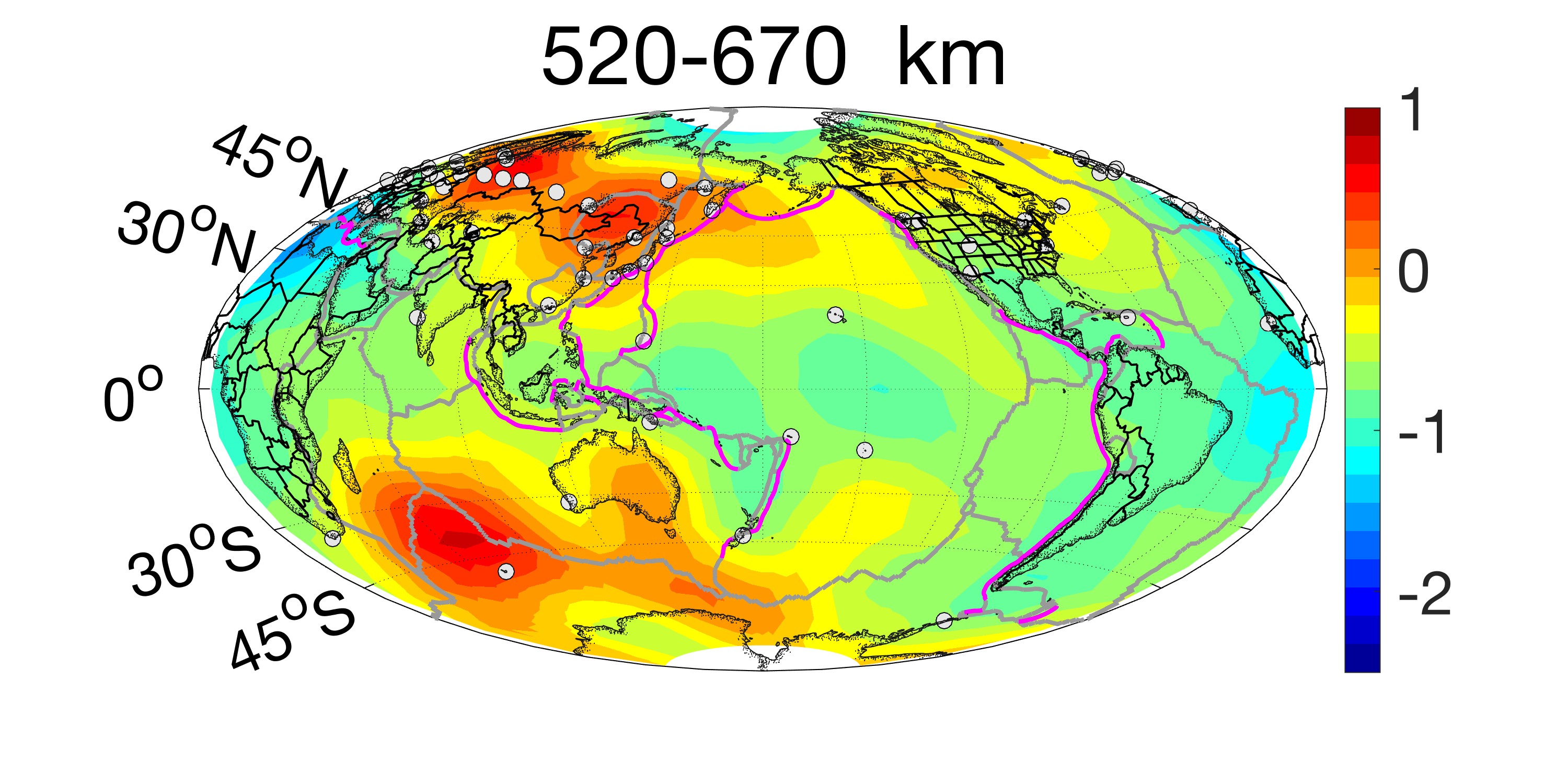 Plot of sigma at the depth of 670 km.