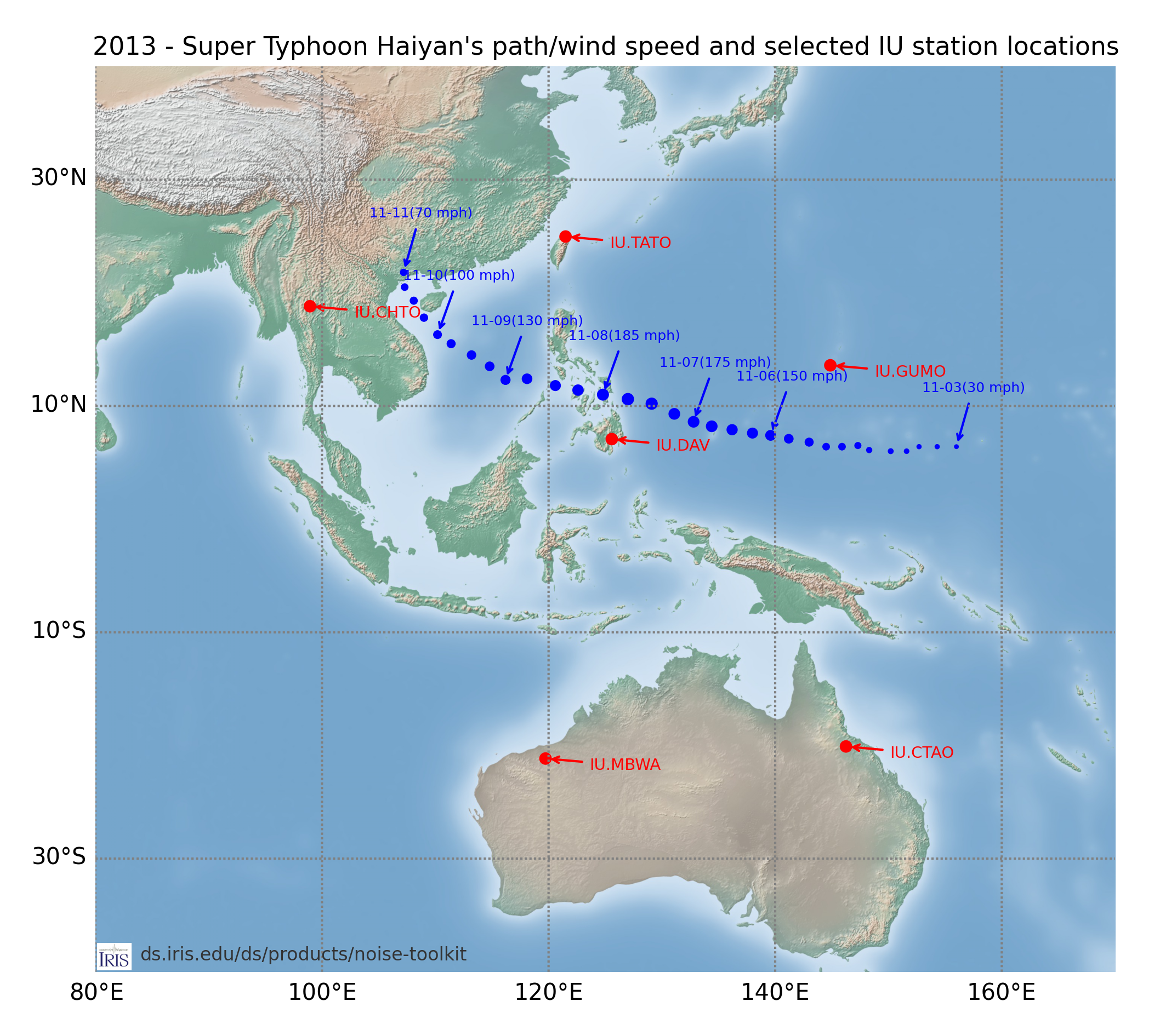 Haiyan path and stations