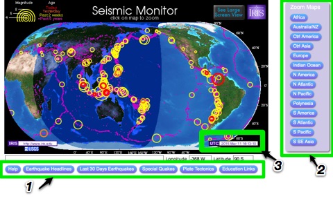 Seismic Monitor Help And Information