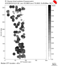 Azimuthally binned R1 STFs using a 2 triangle source, summary 