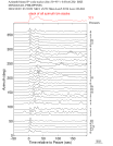 Time Azimuth binned coda stacks 0.05 - 0.2 Hz Vertical