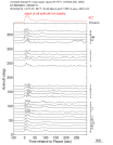 Time Azimuth binned coda stacks 0.05 - 0.2 Hz Vertical