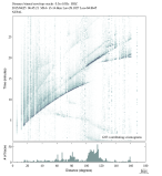 Body wave envelope stacks 0.3 - 1.0 Hz Vertical